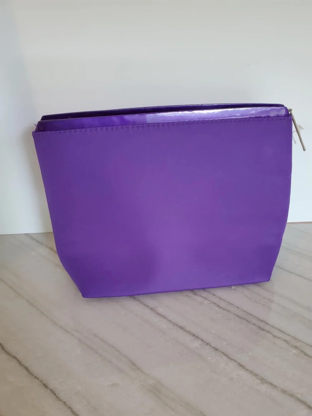 Lancôme Paris Purple Zip Top Makeup Travel Bag